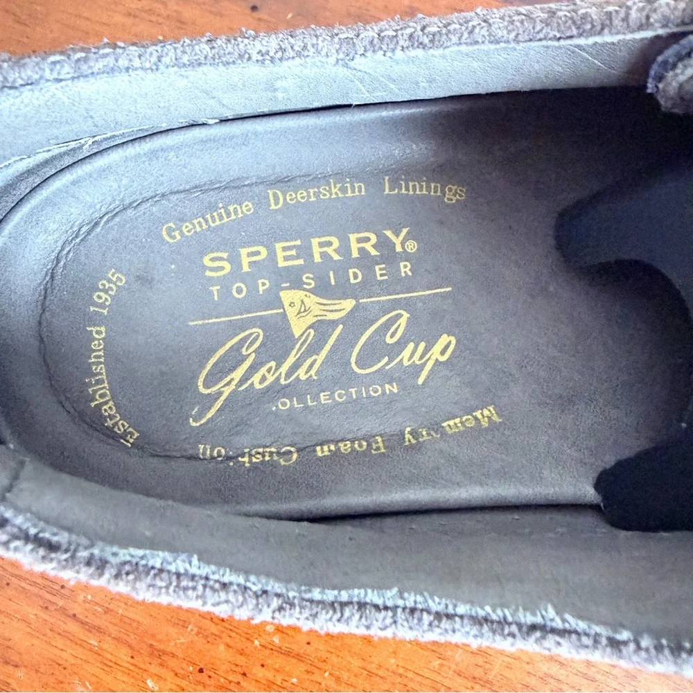 Sperry Top-Sider Gold Cup Suede Wingtip Oxford Shoes Men’s 11.5 – Deerskin Lined